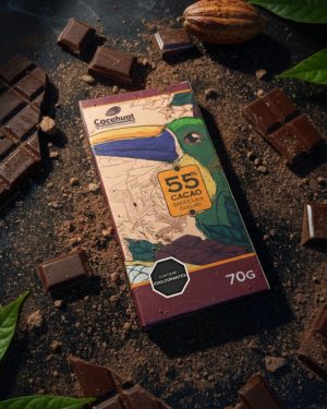 Barra de Chocolate 55% Cacao - 70g